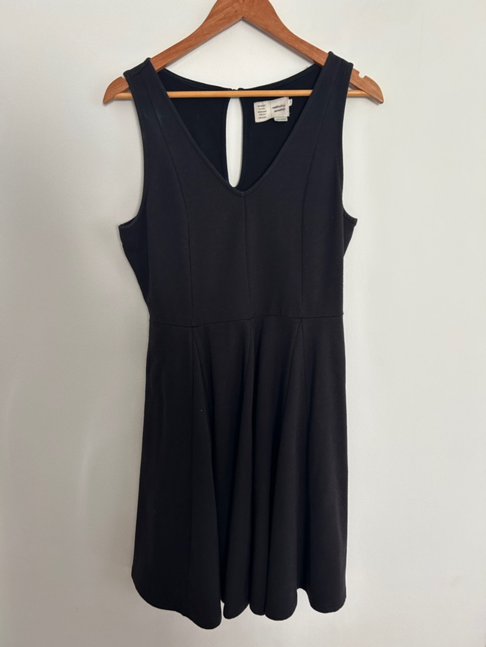 Black Sleeveless V-Neck Mini Dress